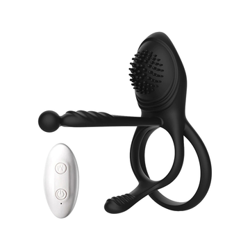 Erotic Penis Double Rings Vibrator / Wireless Stimulator Cockrings for Delay Ejaculation / Male Sex Toys - EVE's SECRETS